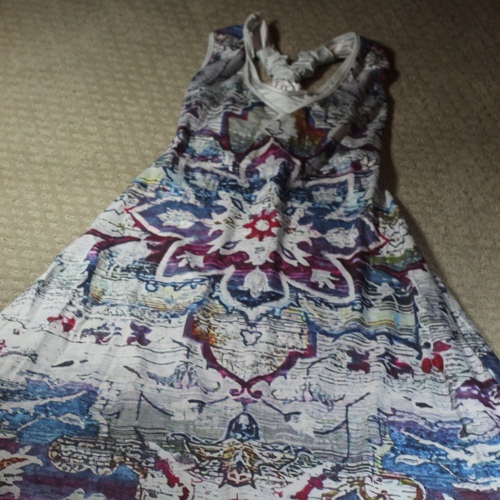UNIQUE! Multi-color Fuchsia and Blue Size S Pants Romper